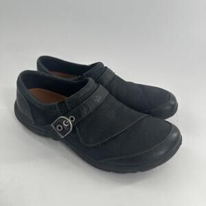 Merrell Womens Shoes  Dassie Buckle Black Moc  Slip On Loafer Sz 7 J69078